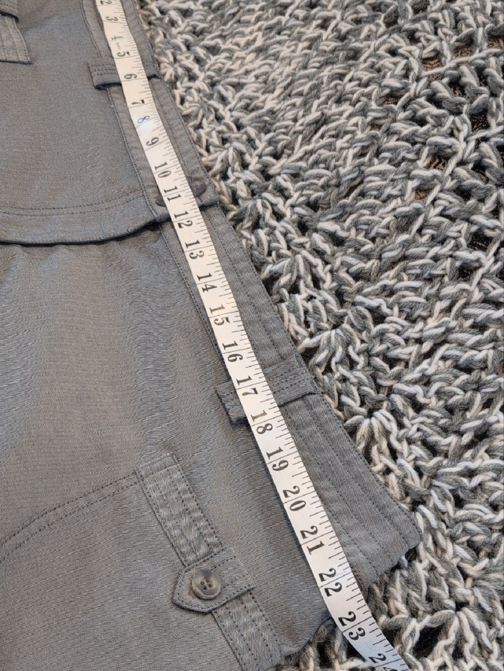 473 - NWOT Tilley Gray A-Line Skirt , Coastal Chic Travel Capsule Quiet Luxury - Picture 8 of 9